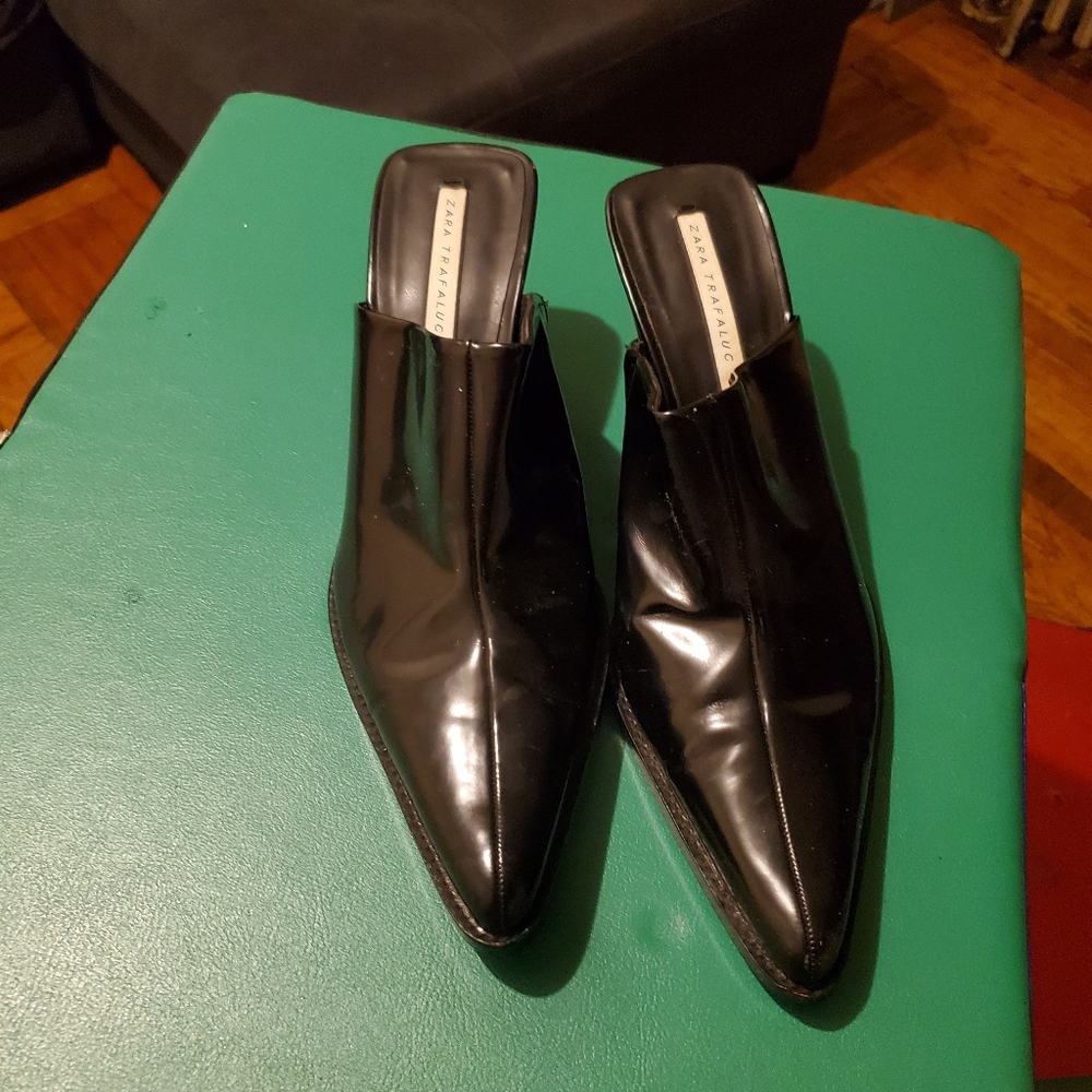Zara Trafaluc patent shoe